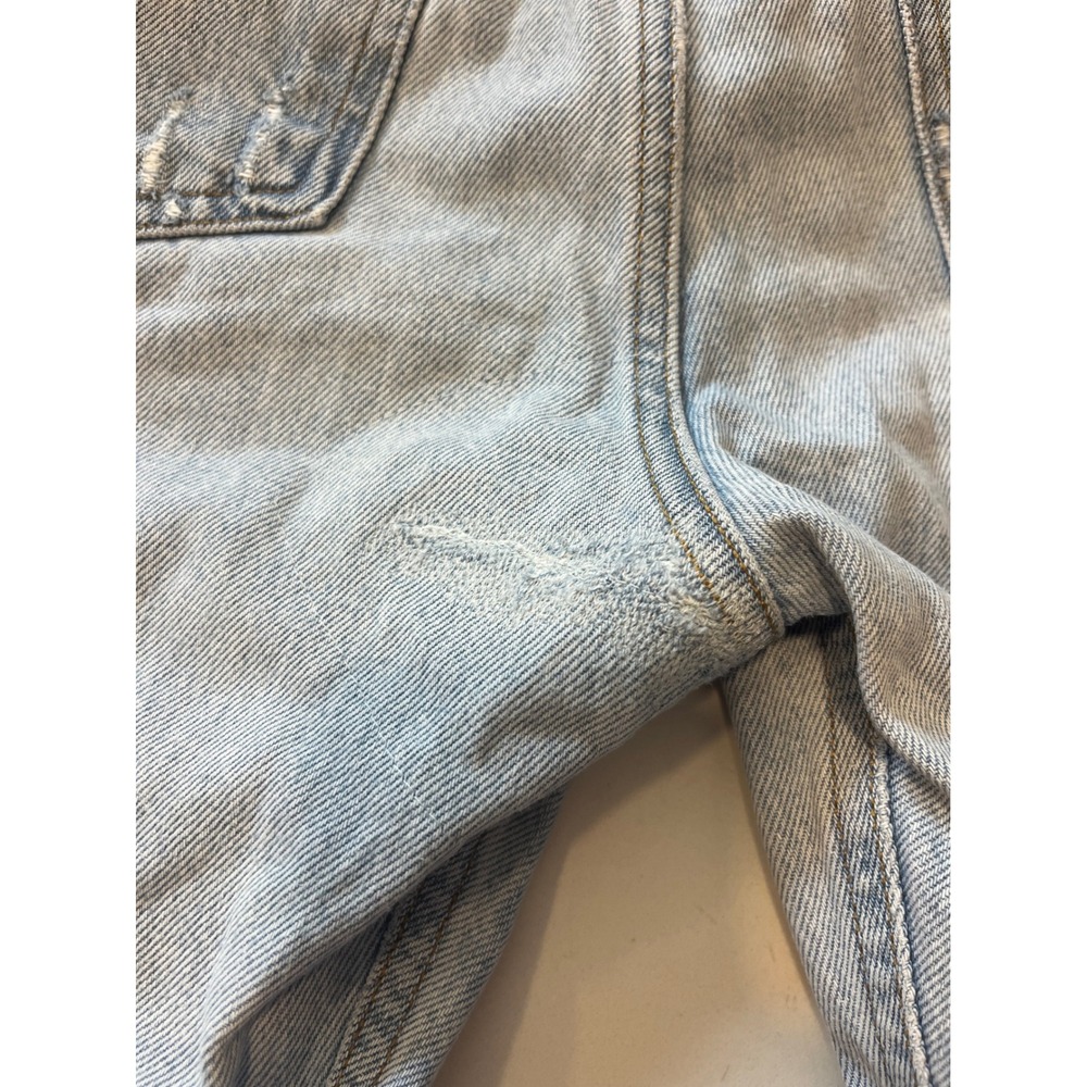 AGOLDE 90's Pinch Waist High Rise Straight Leg Jeans Light Wash Patched 27 - Picture 5 of 10